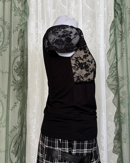 T-Shirt Olsen Spitze witchy 90s Style Teos Vintage Online Shop