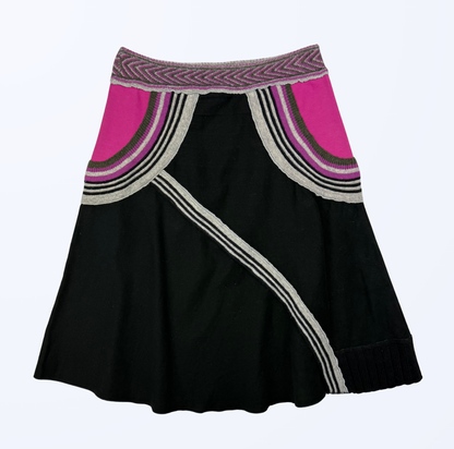 Planura Studio Midirock Pink schwarz Teos Vintage Onlineshop