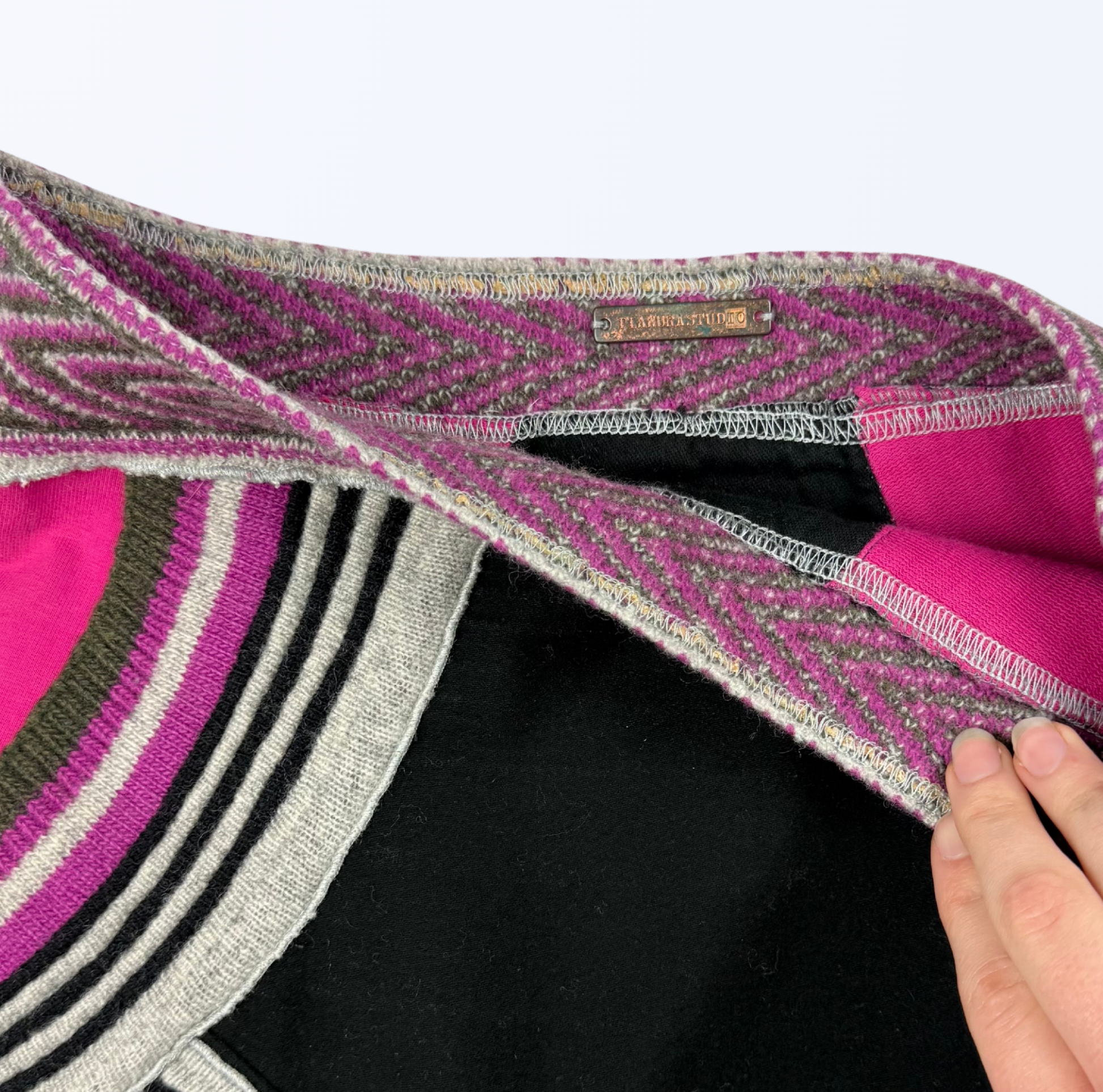Planura Studio Midirock Pink schwarz Teos Vintage Onlineshop