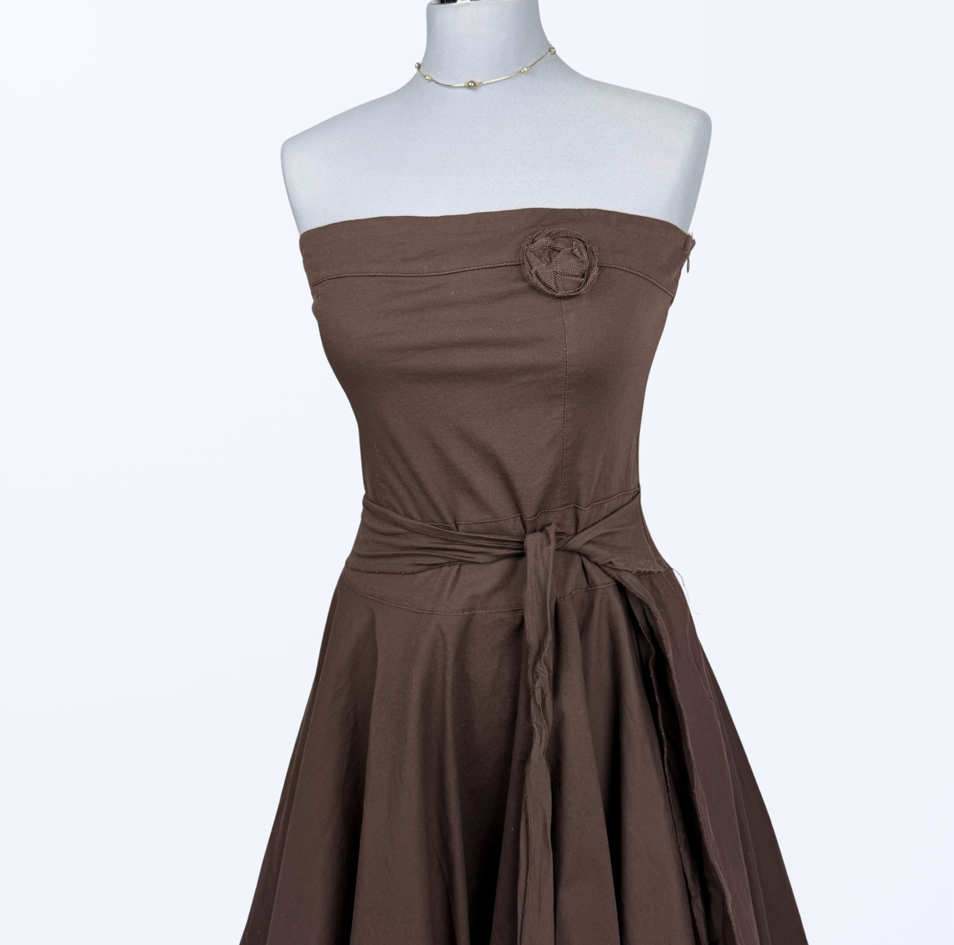 Rinascimento Bandeau Kleid Trägerloses Kleid Trauzeugin Abiballkleid Teos Vintage