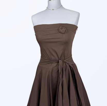 Rinascimento Bandeau Kleid Trägerloses Kleid Trauzeugin Abiballkleid Teos Vintage