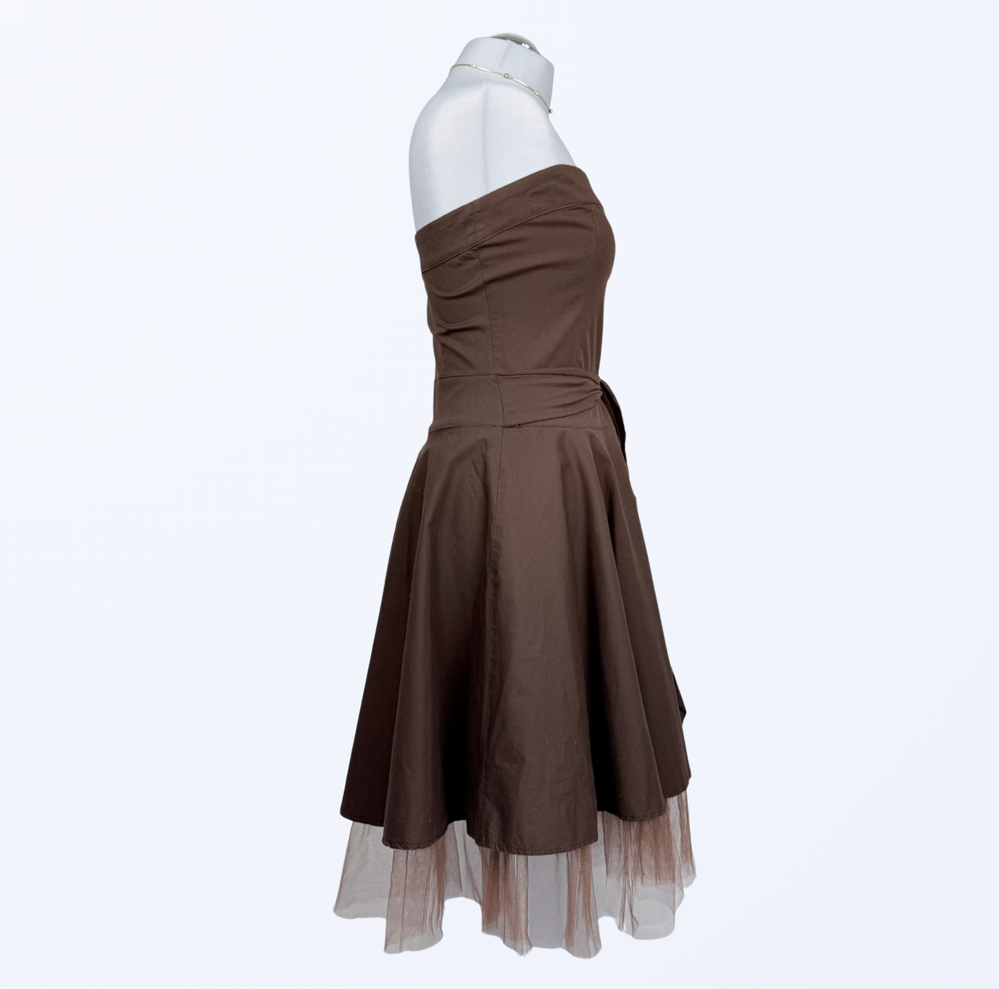 Rinascimento Bandeau Kleid Trägerloses Kleid Trauzeugin Abiballkleid Teos Vintage
