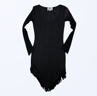 Vintage Kleid Fransen Asymmetrisch spitzzulaufend Teos Vintage Onlineshop