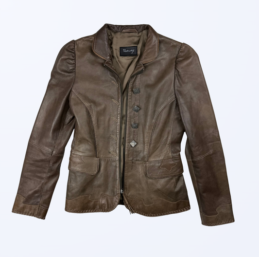 Rouge Lederjacke Cowboy Style Teos Vintage Onlineshop