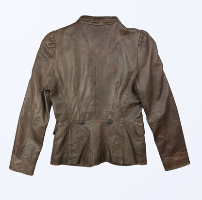 Rouge Lederjacke Cowboy Style Teos Vintage Onlineshop