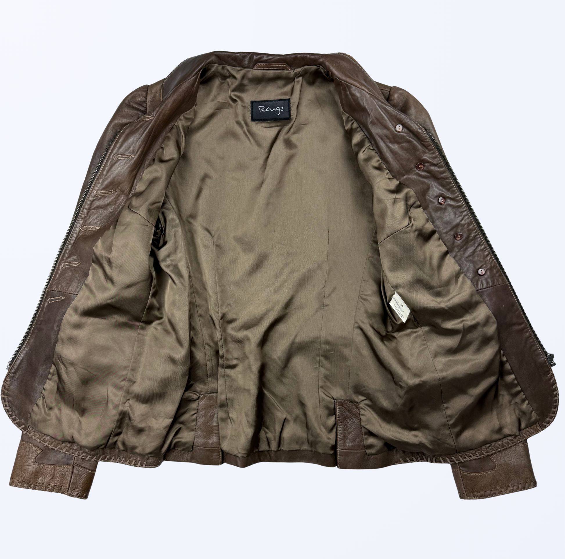 Rouge Lederjacke Cowboy Style Teos Vintage Onlineshop