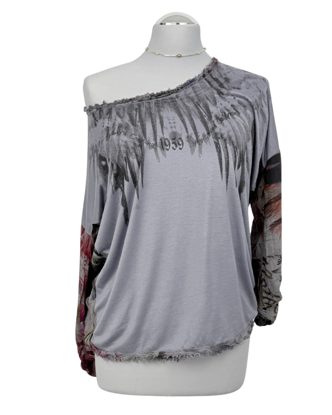 Rude Riders Oberteil Seide back print rare grunge 90s Style Teos vintage Onlineshop