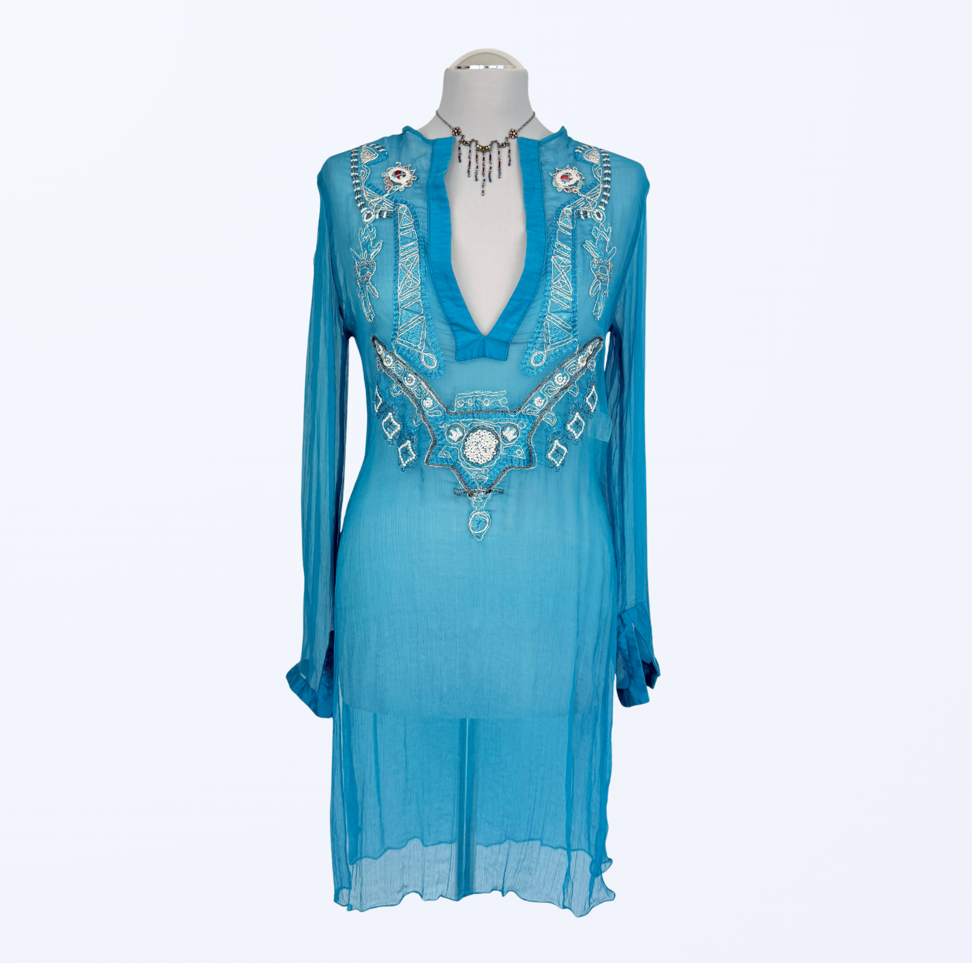 Save The Queend Seidenbluse Tunika Strand cover-up fairy