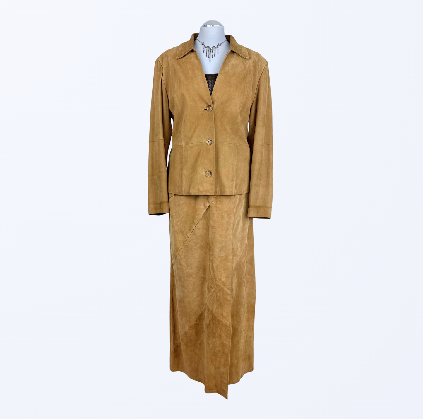 Uta Raasch Lederset Lederblazer Lederrock 90s 2000s besonderes Set Kostüm