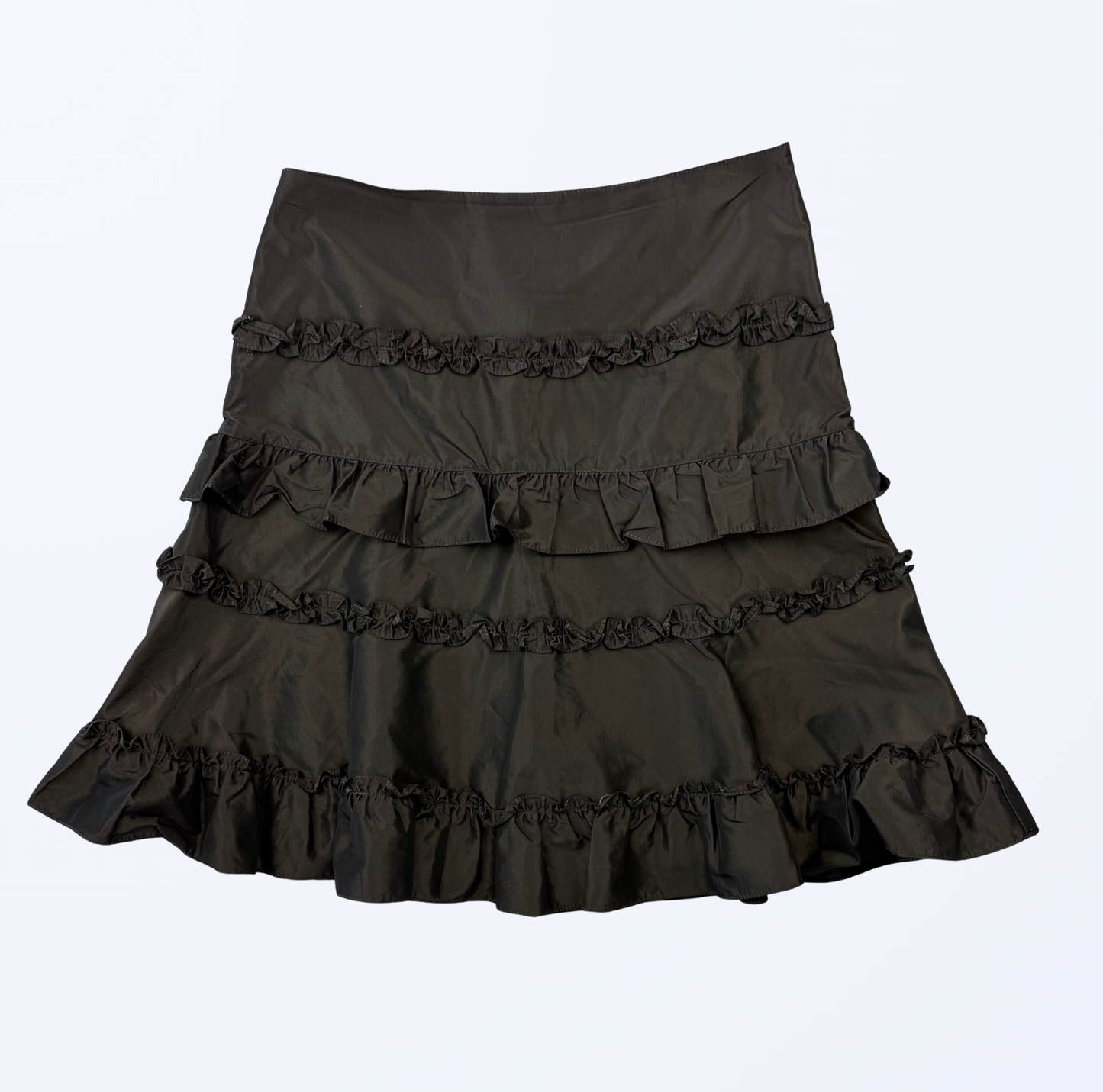Sa Va Midirock Rüschen dunkelbran Teos Vintage Onlineshop