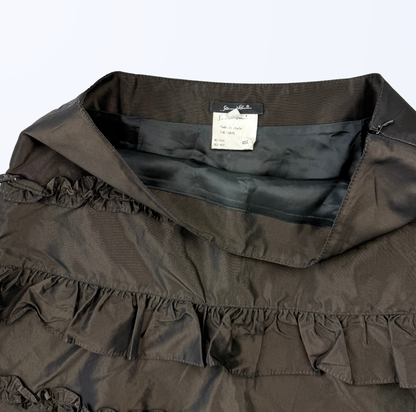 Sa Va Midirock Rüschen dunkelbran Teos Vintage Onlineshop
