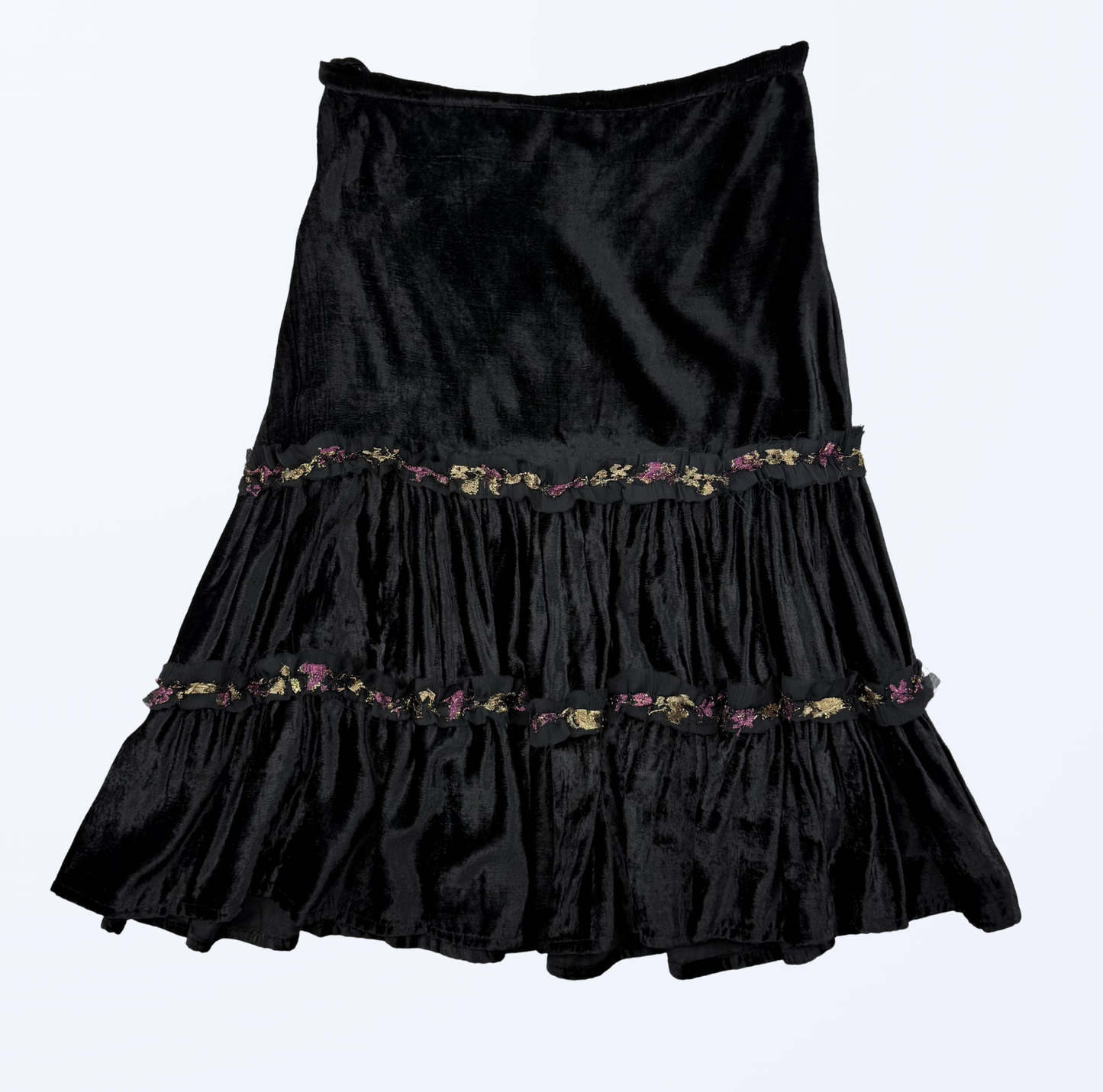 Samtrock Cinbipel schwarz Whimsical 90s Style Teos Vintage Onlineshop