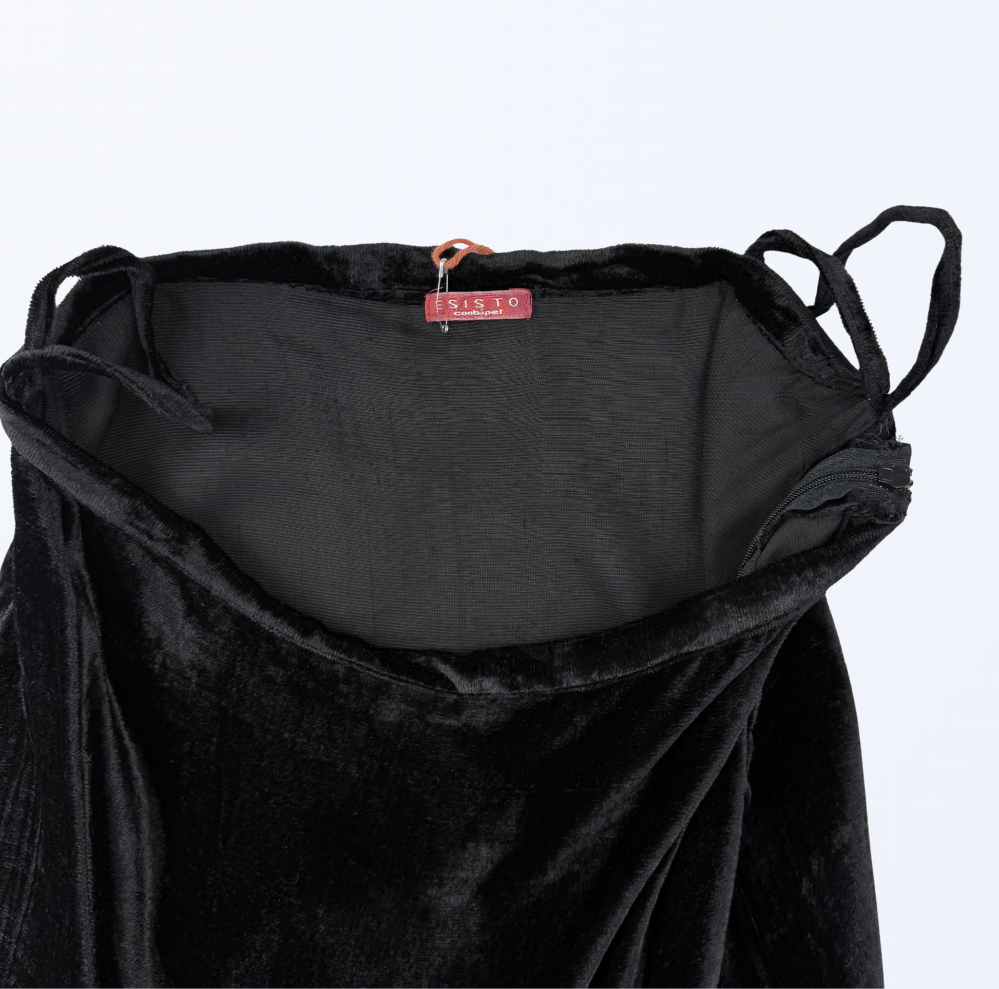 Samtrock Cinbipel schwarz Whimsical 90s Style Teos Vintage Onlineshop