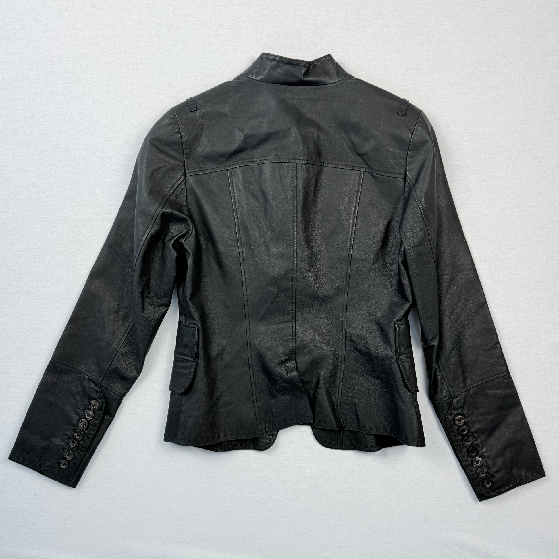 90s Style Lederjacke Lederblazer Vintage Onlineshop