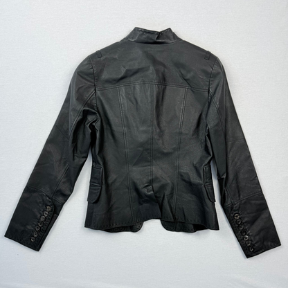 90s Style Lederjacke Lederblazer Vintage Onlineshop