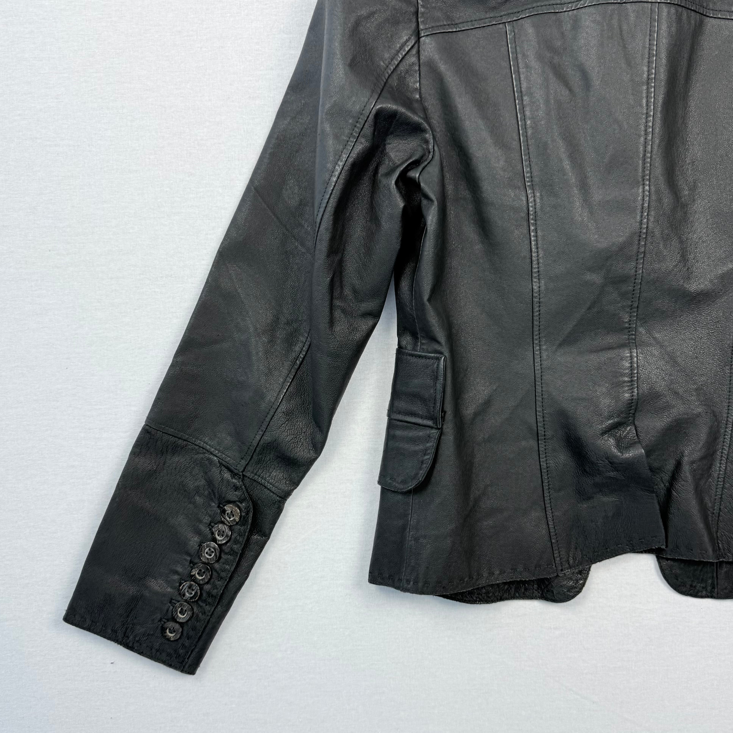 90s Style Lederjacke Lederblazer Vintage Onlineshop