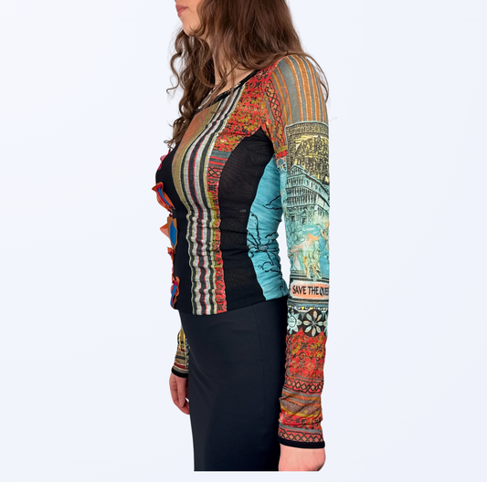 Save the Queen Longsleeve Gr. S Gr. M Teos Vintage Onlineshop