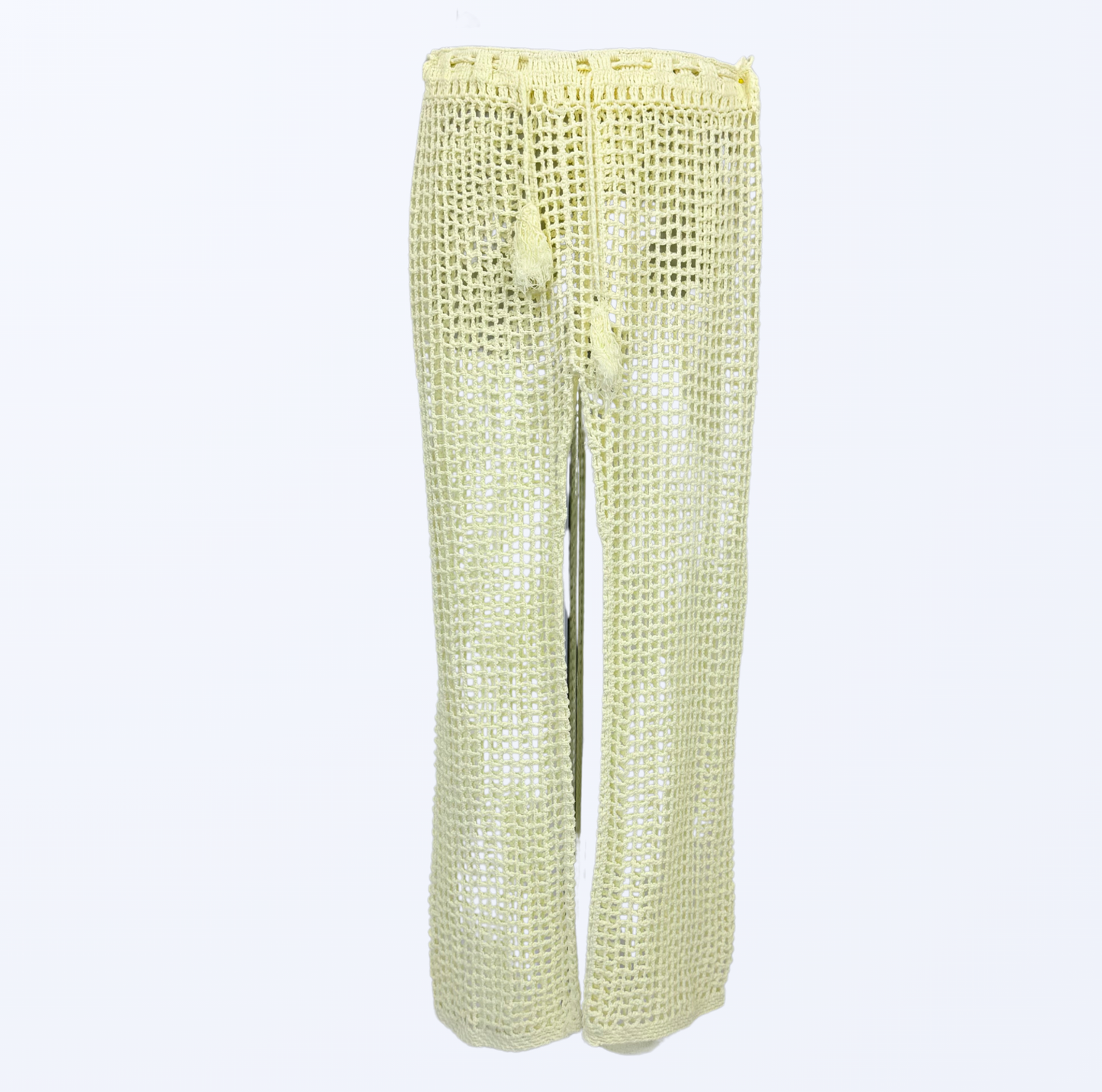 Festival Set Häkelhose Häkeltop creme S/M Teos Vintage Onlineshop