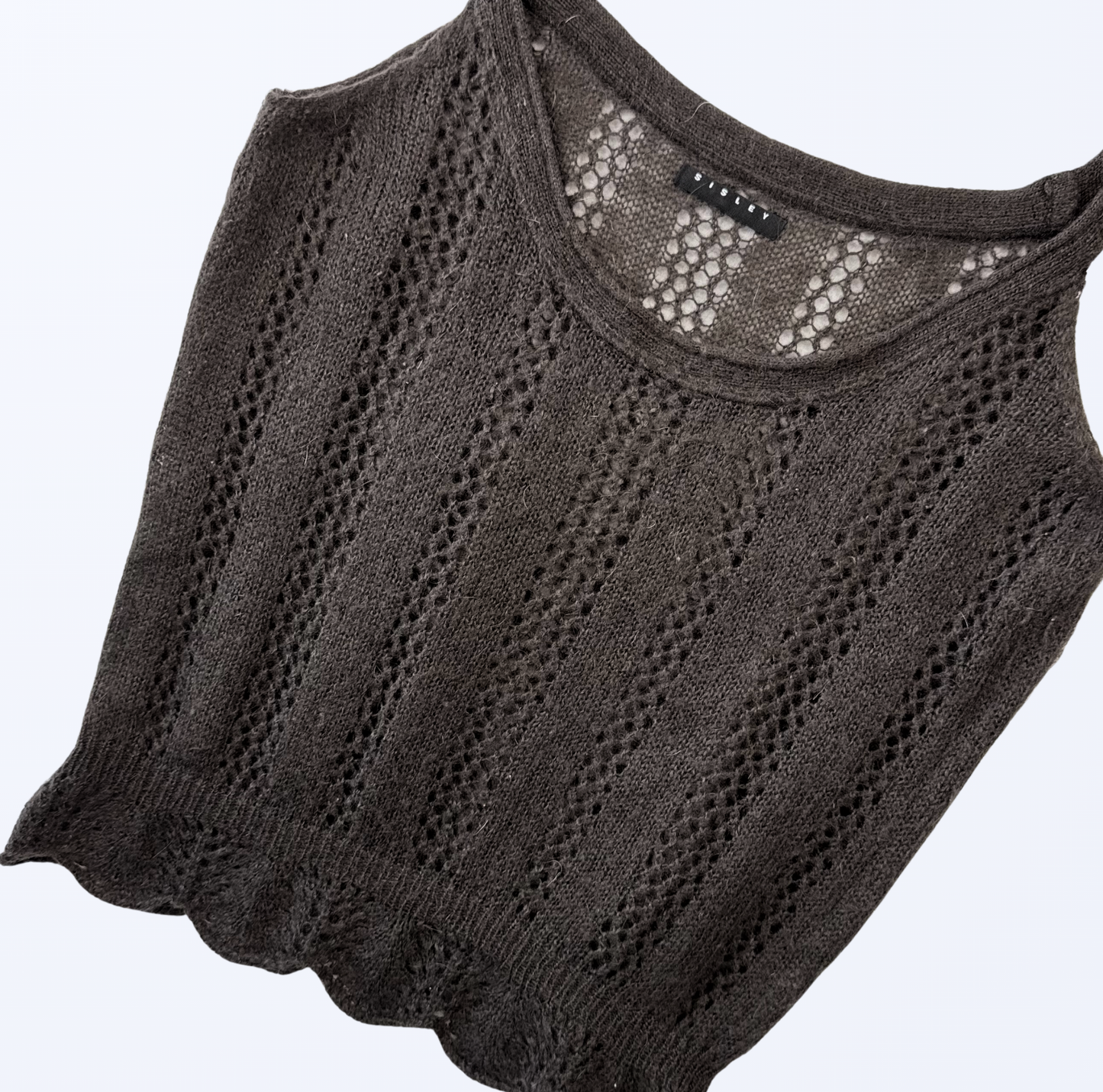 Sisley Top Strick braun Teos Vintage Onlineshop