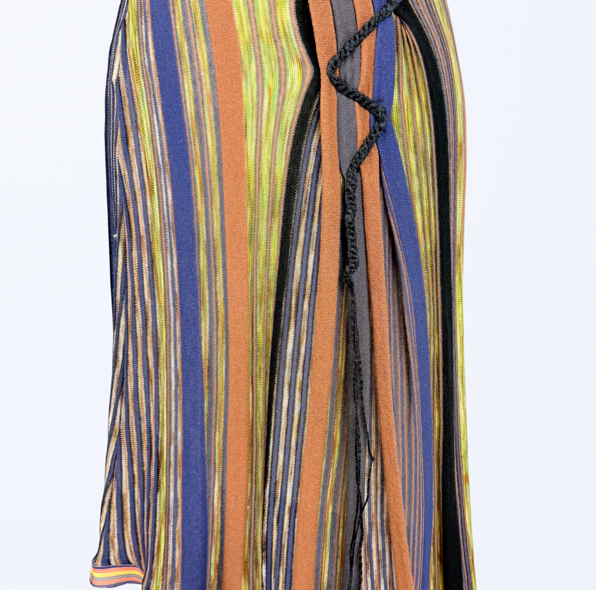 Rare Stefanel Midirock asymmetrisch Streifen 90s Style Teos vintage Online shop