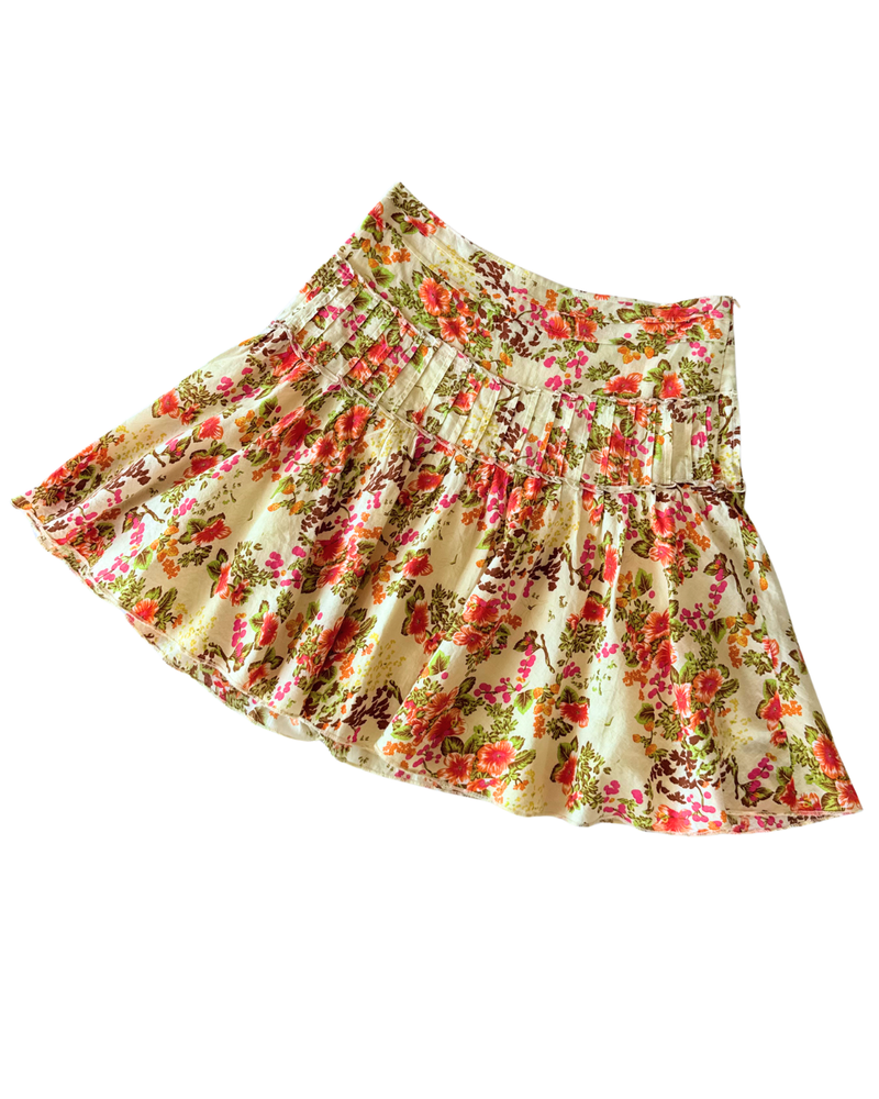 Stefanel Miniwock Blumenmuster Gr. XS/S Teos vintage Onlineshop