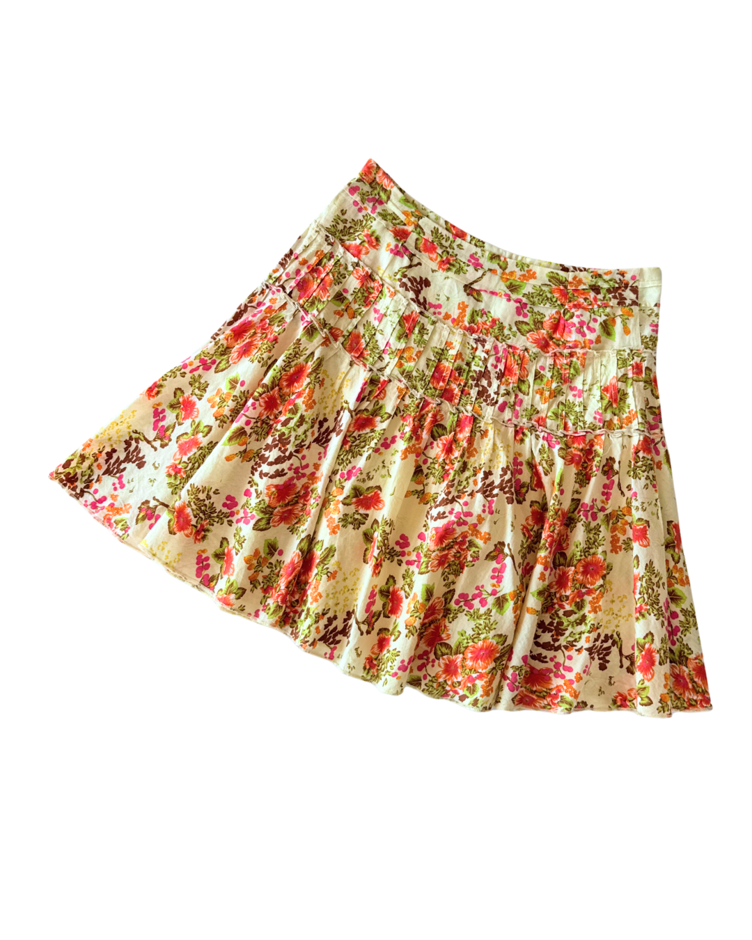 Stefanel Miniwock Blumenmuster Gr. XS/S Teos vintage Onlineshop