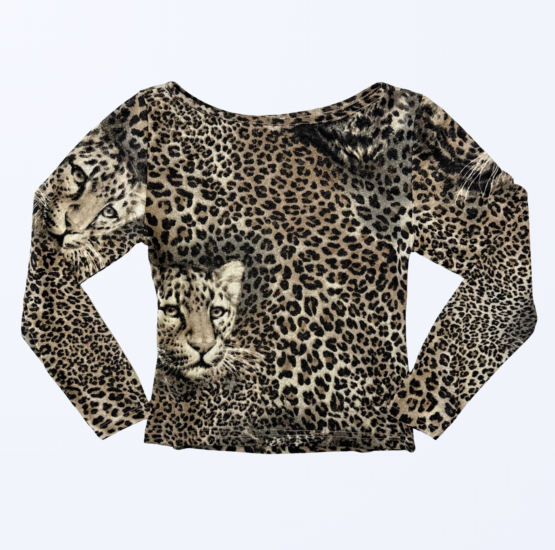 Tiger Leo Animal Print Longsleeve Teos Vintage Onlineshop