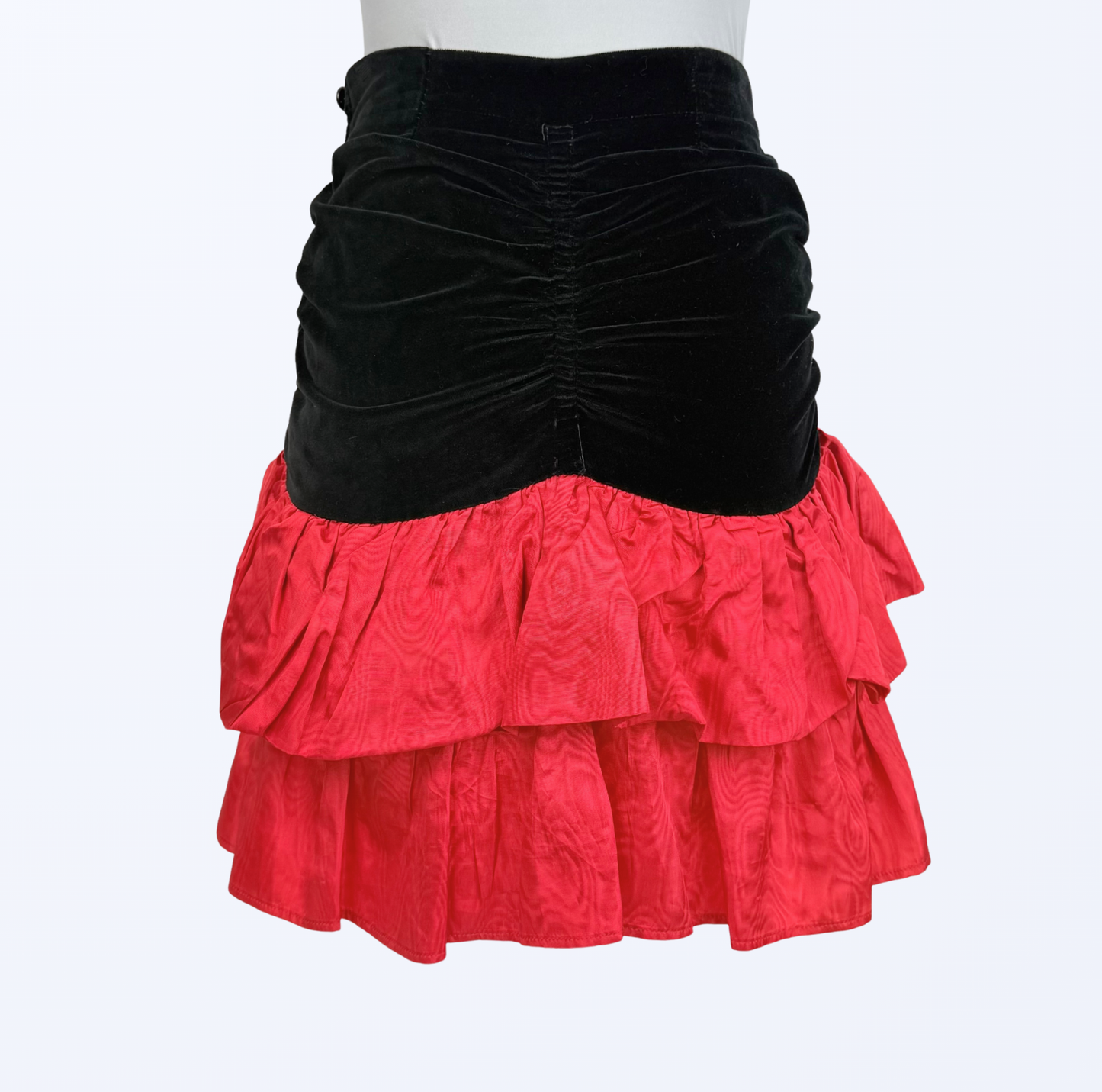 Salsa Tango Vintage Rock Volants Rosen Samt schwarz rot Teos Vintage Onlineshop