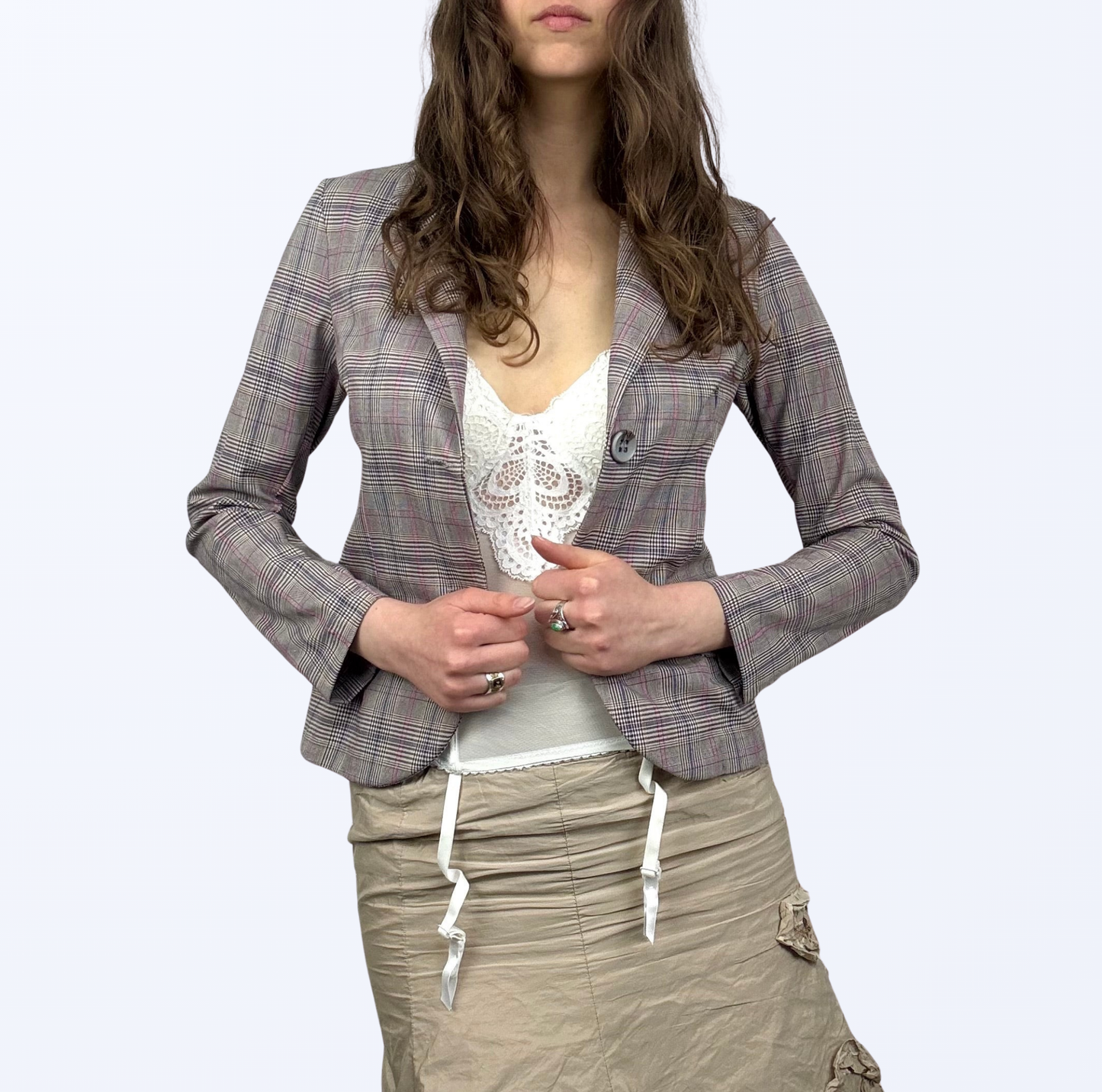 Susy Mix Brit Chic Karo Blazer Teos Vintage Onlineshop