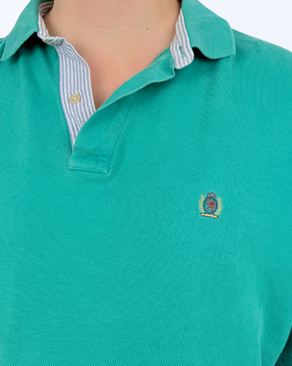 Tommy Hilfiger Poloshirt türkis petrol XL Teos Vintage onlineshop