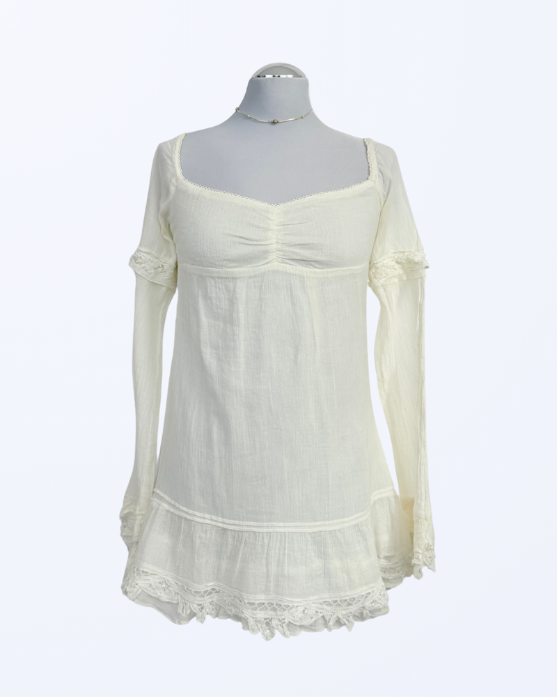 Ungrid Off Shpulder Kleid Fesitval Boho Fairy Whimsical Whimsy Teos vintage Onlineshop