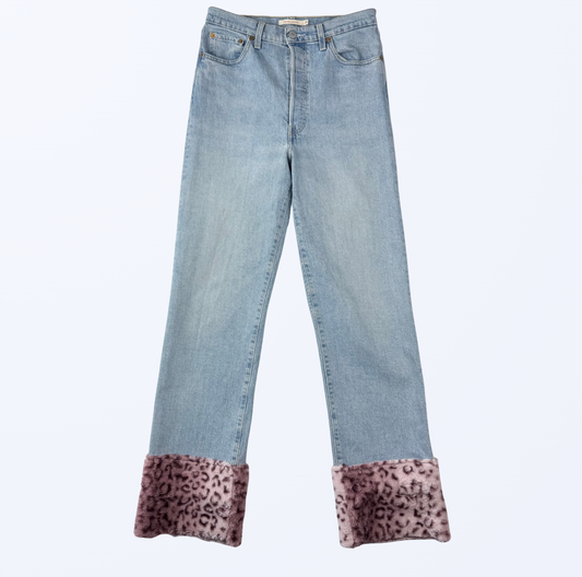 Reworked Levis Leomuster Ribcage Straight Teos Vintage