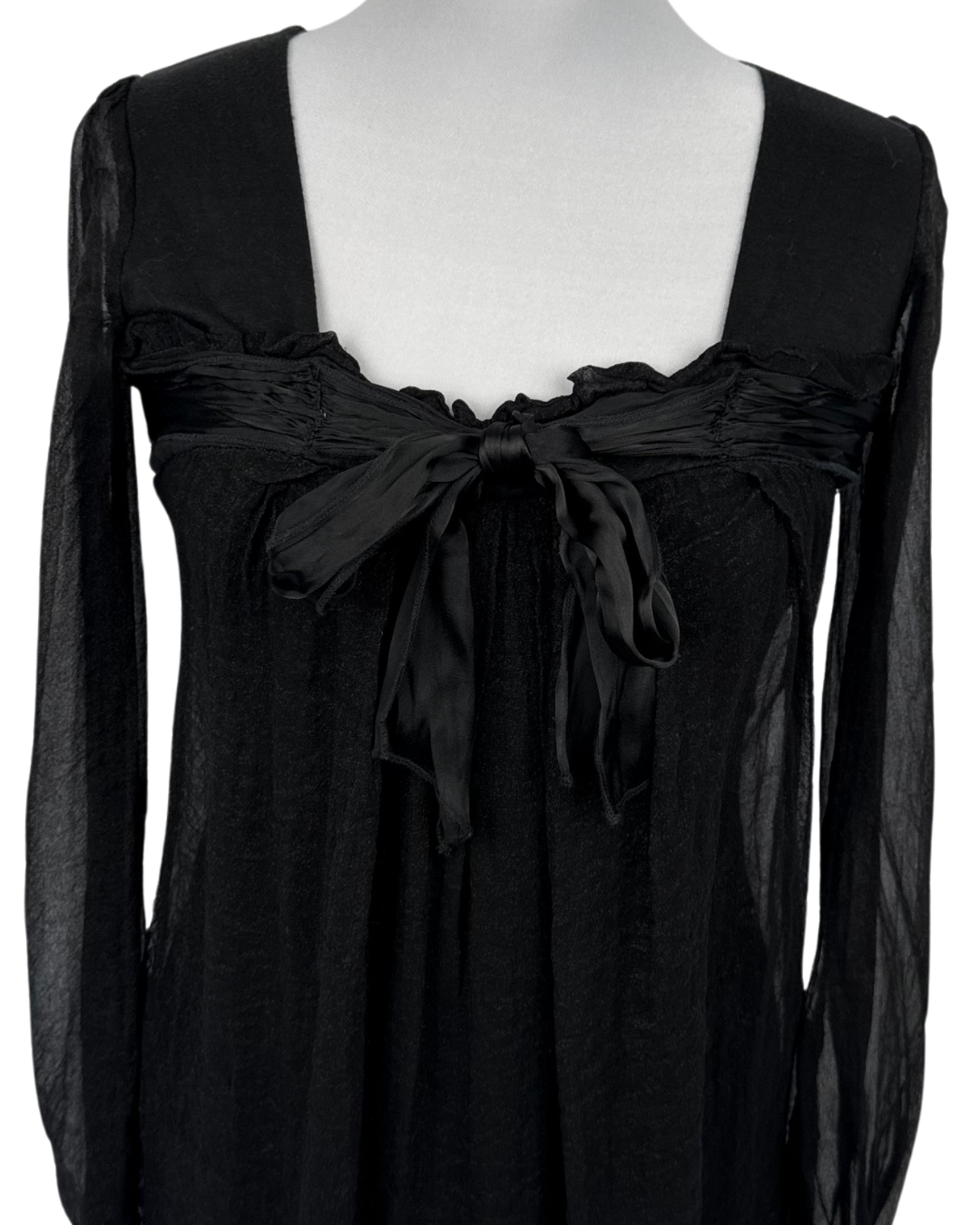 Verso Kleid Seide schwarz Glitzer Gr. M Teos vintage Onlineshop