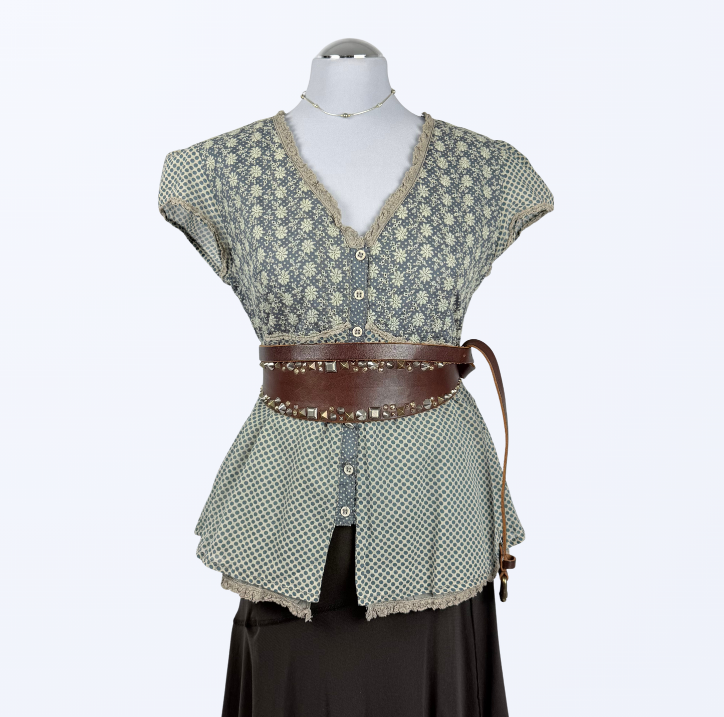 Nile Kurzarmbluse Cottage Core Boho Teos Vintage Online Shop