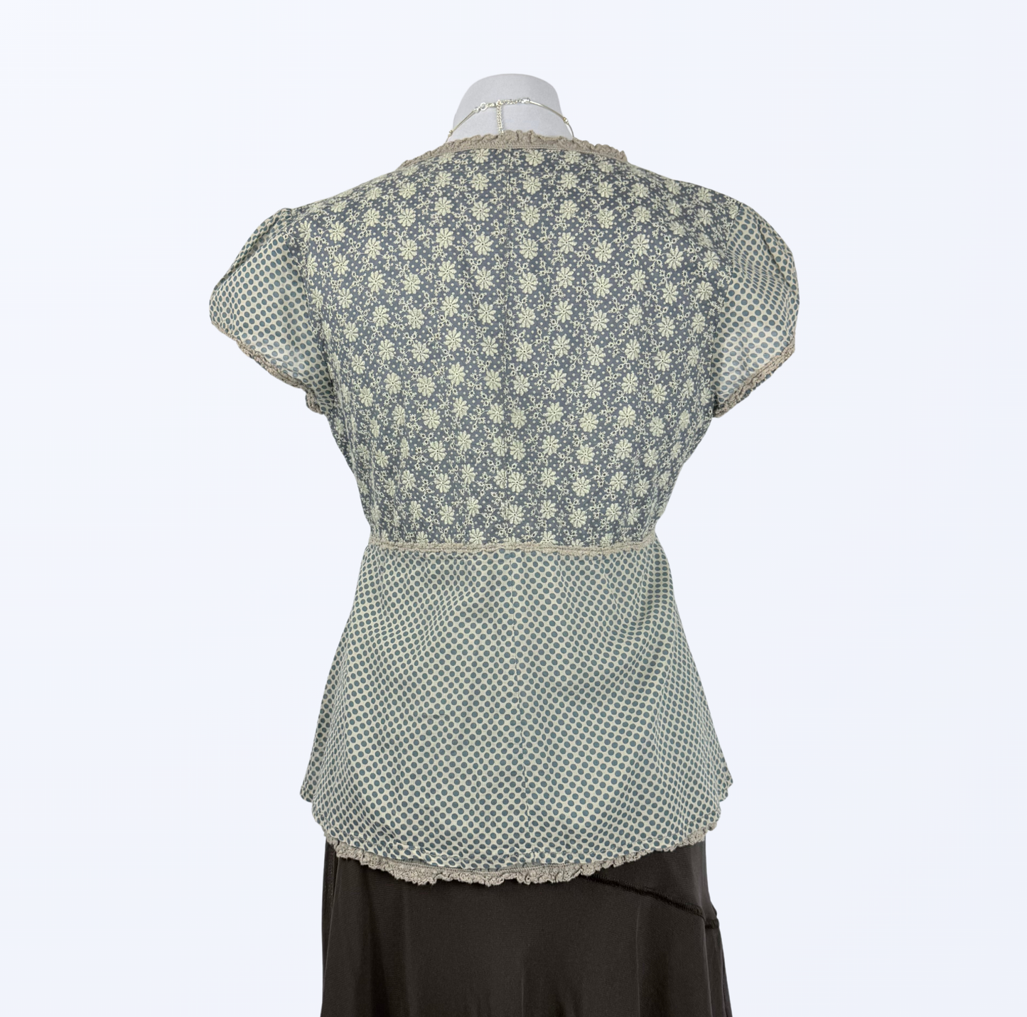 Nile Kurzarmbluse Cottage Core Boho Teos Vintage Online Shop