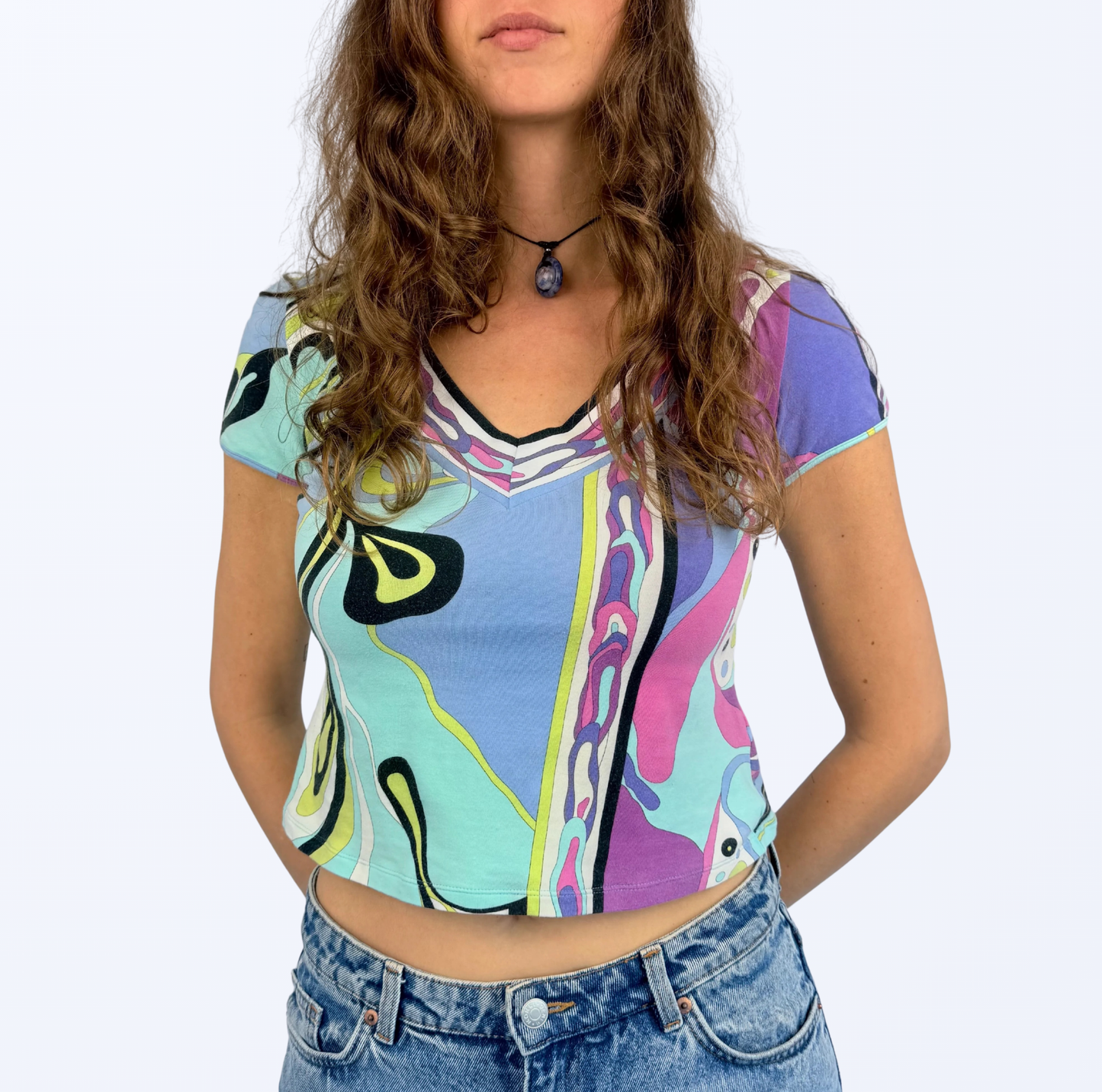 Vintage 2000s Emilio Pucci T-Shirt Y2K Style Teos Vintage Onlineshop