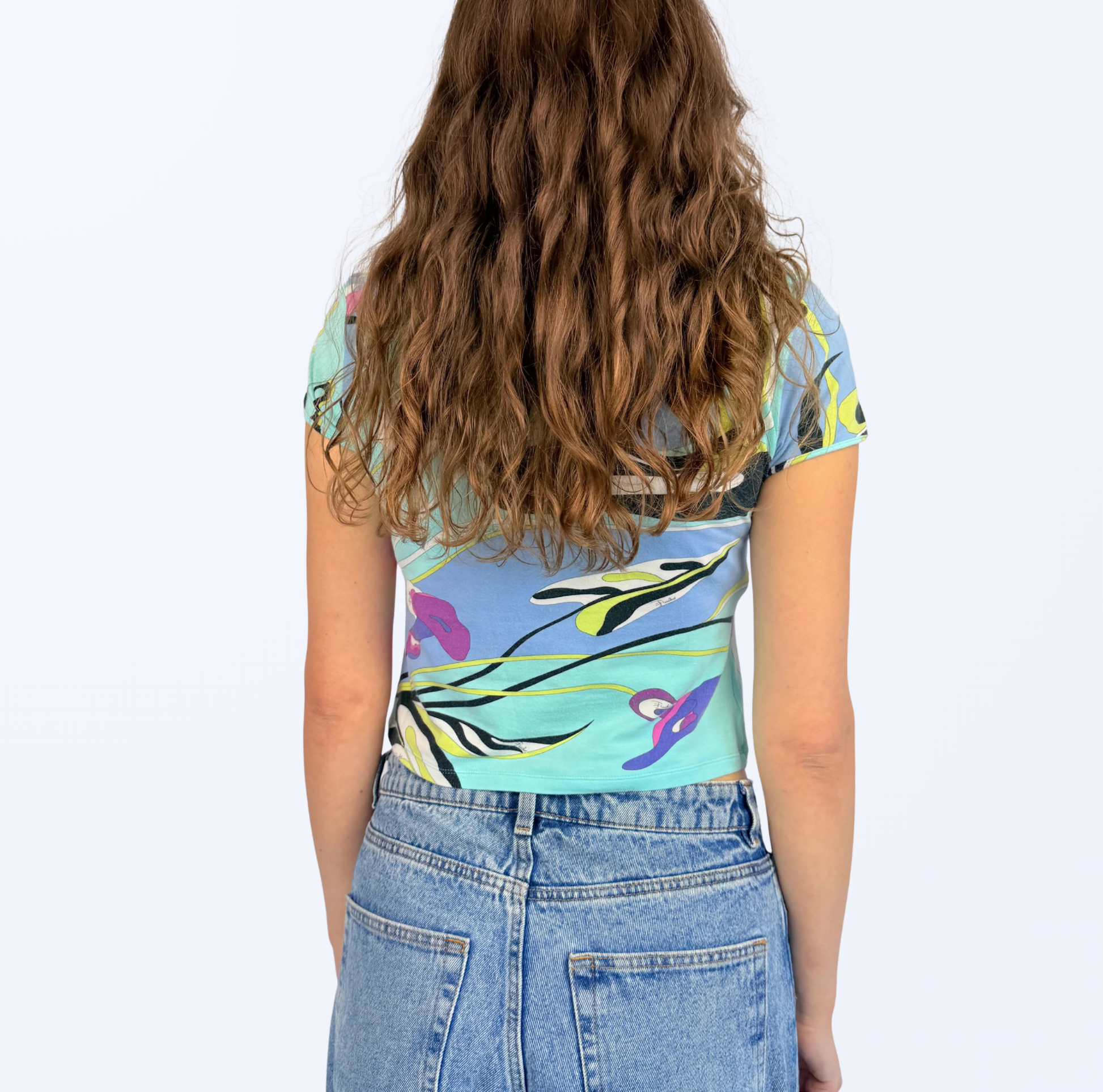 Vintage 2000s Emilio Pucci T-Shirt Y2K Style Teos Vintage Onlineshop