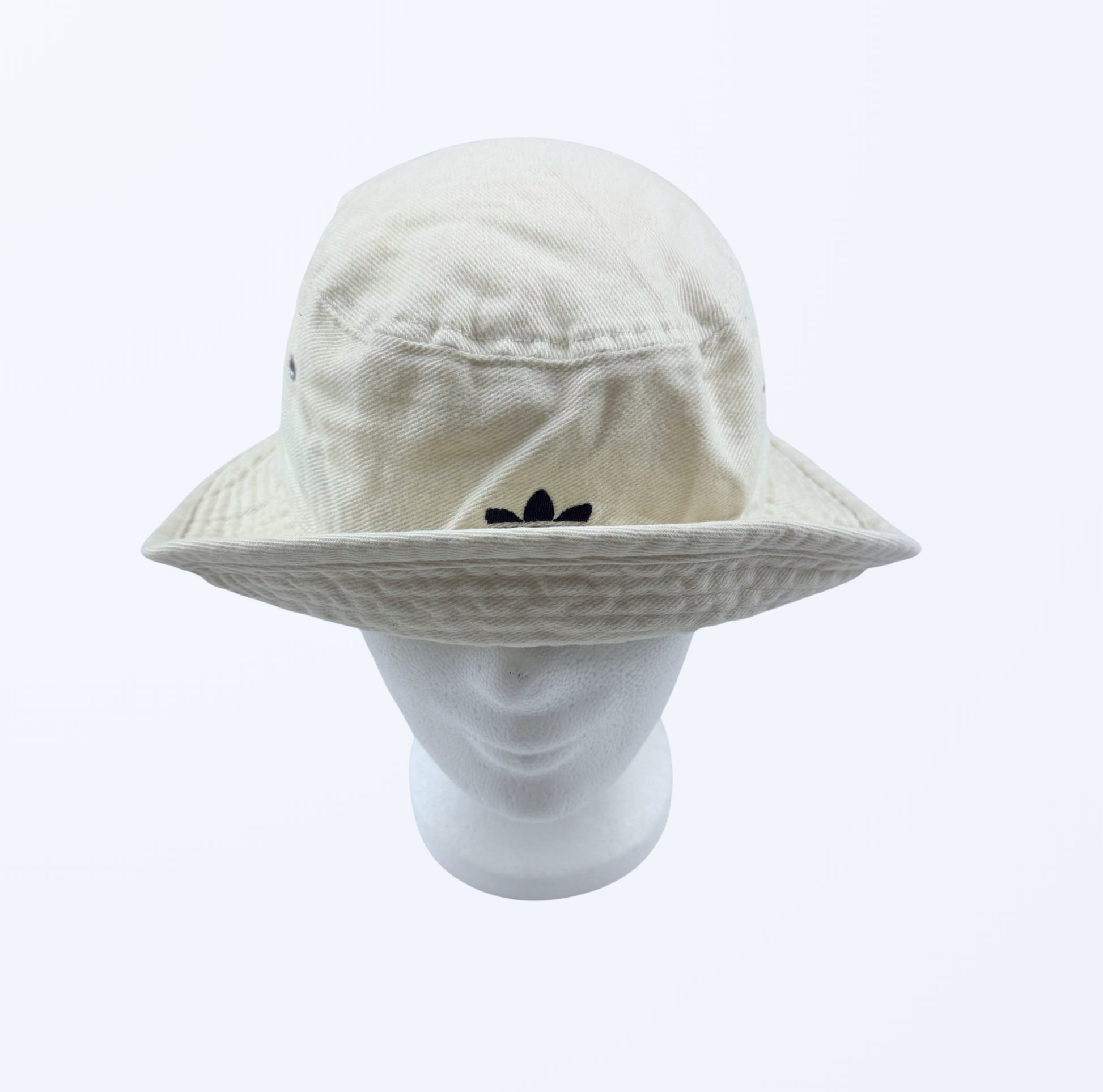 Vintage Adidas Bucket Hat Anglerhut creme beige weiß