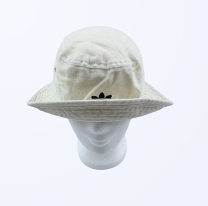 Vintage Adidas Bucket Hat Anglerhut creme beige weiß