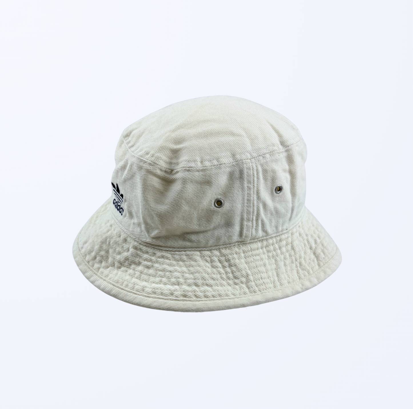 Vintage Adidas Bucket Hat Anglerhut creme beige weiß