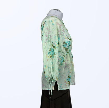 Bluoltre Seidenbluse Boho Festival Ibiza Style Teos Vintage Onlineshop