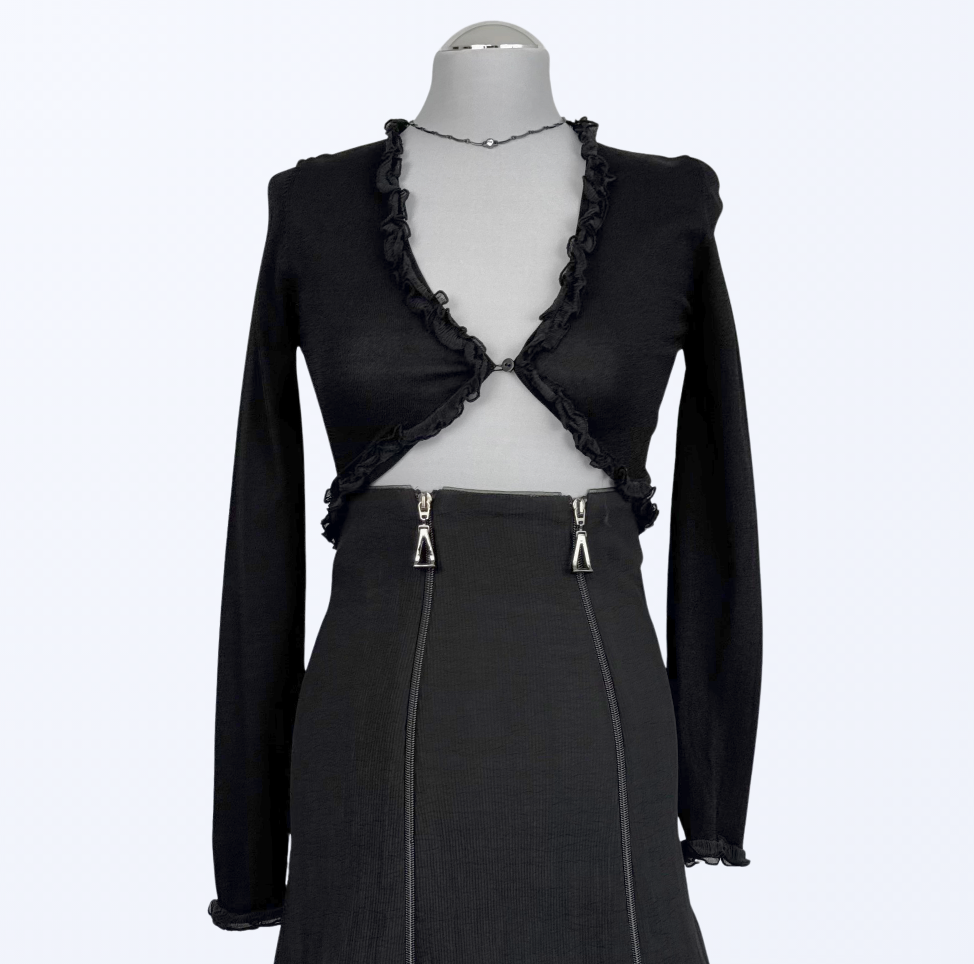 Vintage Blunauta Bolero schwarz Teos Vintage Onlineshop
