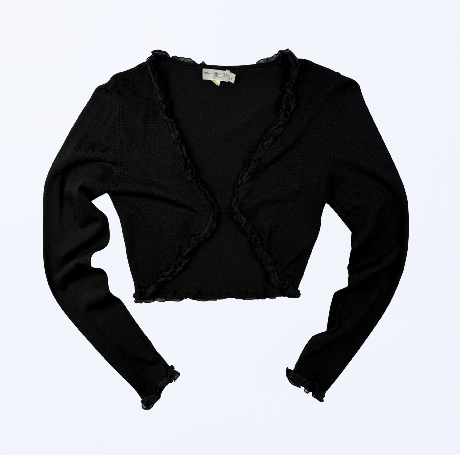 Vintage Blunauta Bolero schwarz Teos Vintage Onlineshop