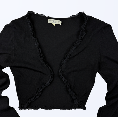 Vintage Blunauta Bolero schwarz Teos Vintage Onlineshop