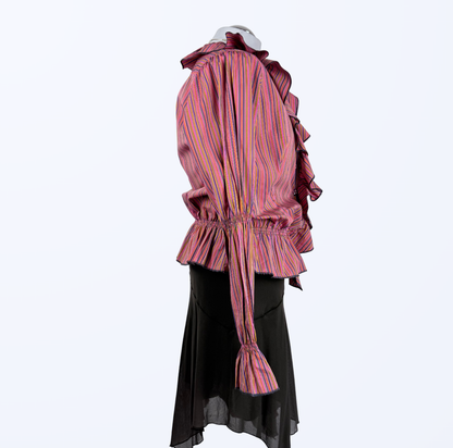 Vintage Castello Donna Langarmbluse gestreift Teos Vintage Onlineshop