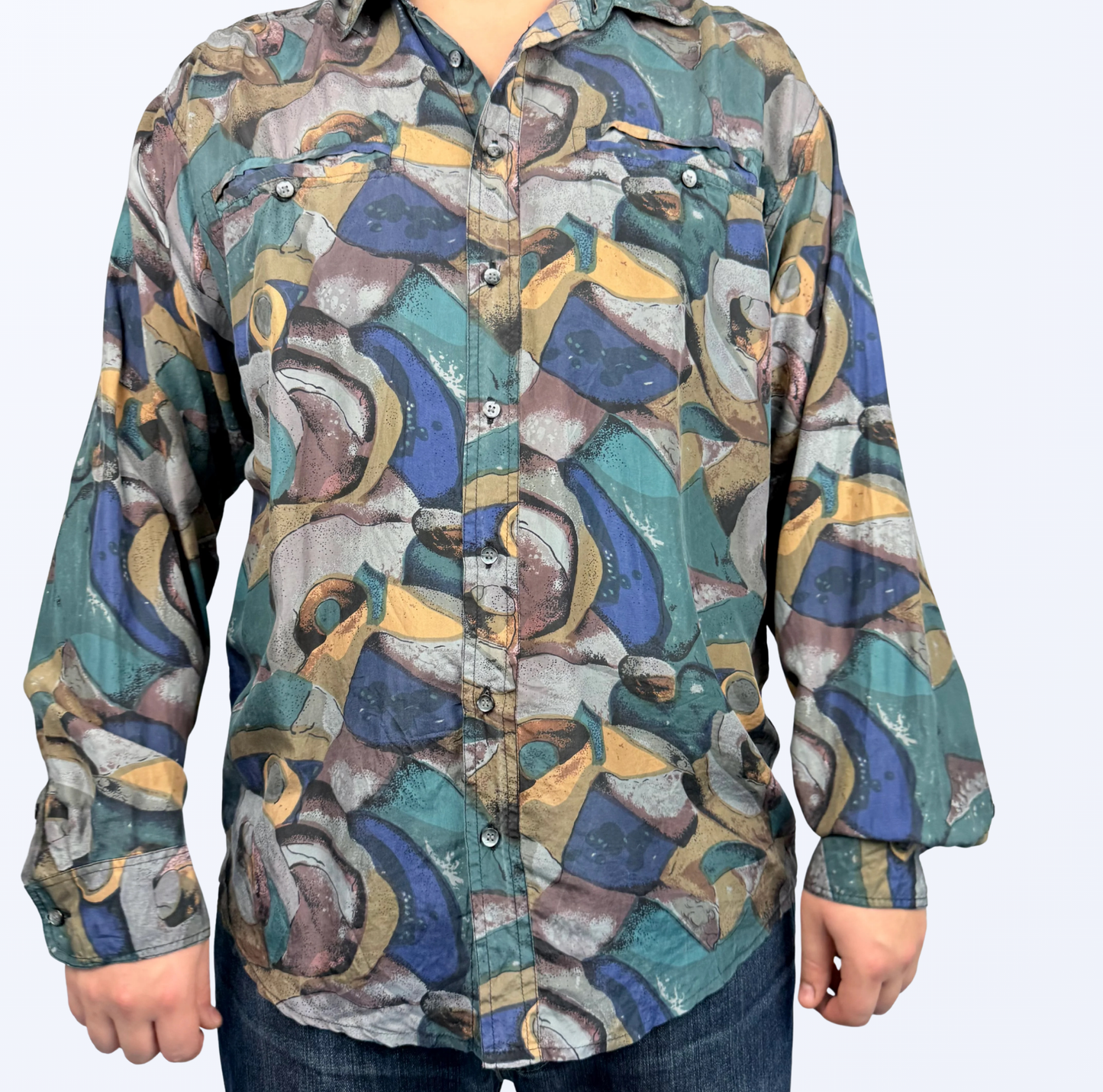 Vintage Langarmhemd Retro Style Teos Vintage Onlineshop