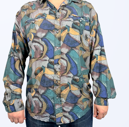 Vintage Langarmhemd Retro Style Teos Vintage Onlineshop
