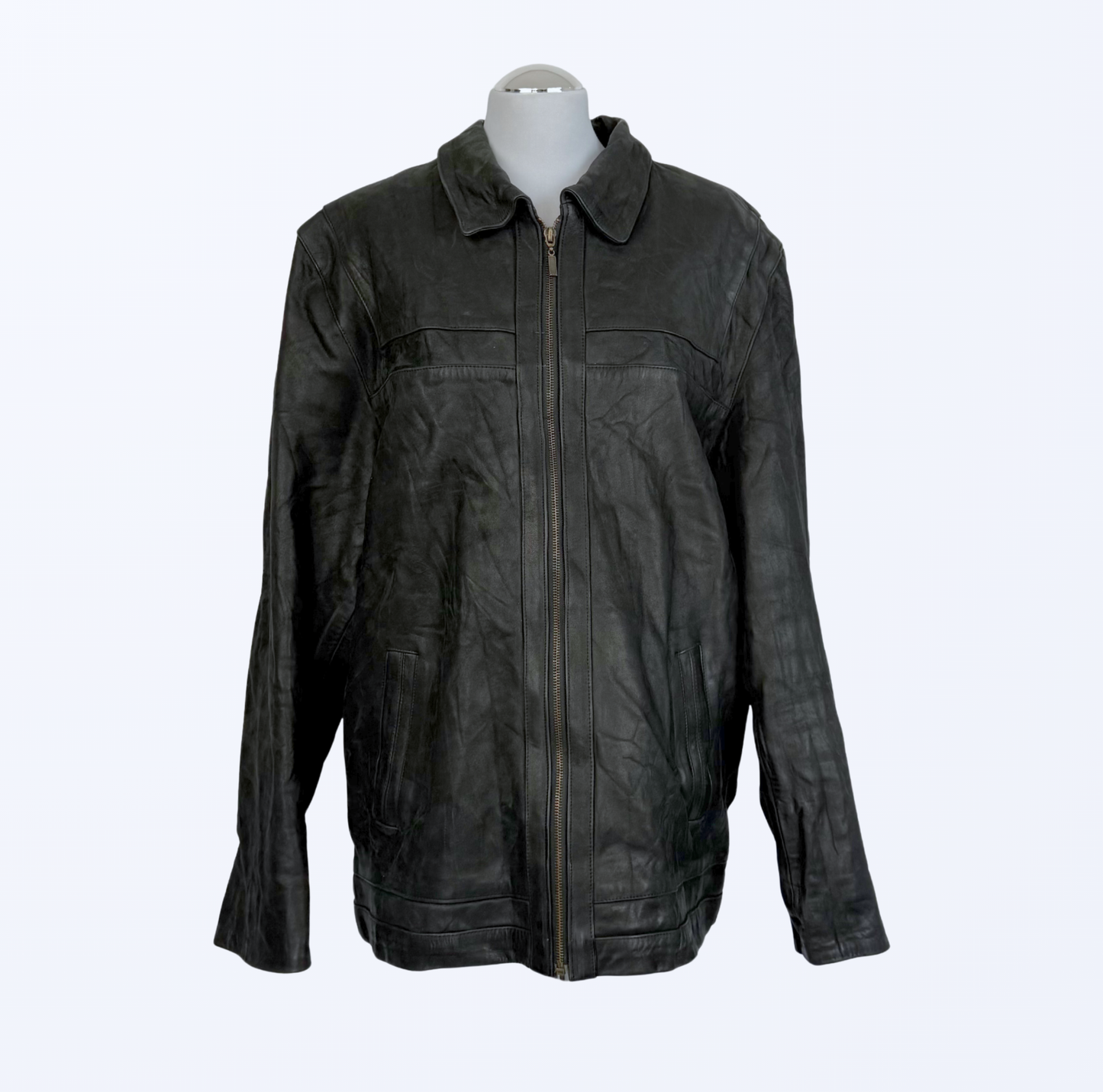 Vintage Lederjacke Dicano schwarz 90s Style Teos Vintage Onlineshop