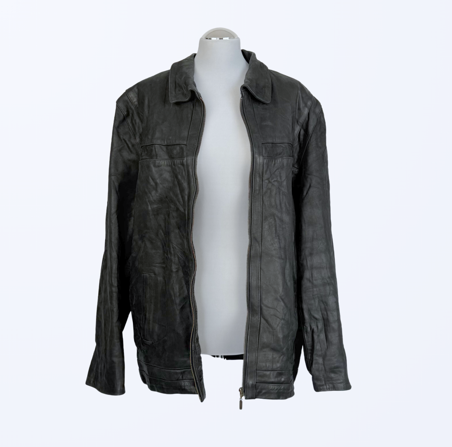 Vintage Lederjacke Dicano schwarz 90s Style Teos Vintage Onlineshop