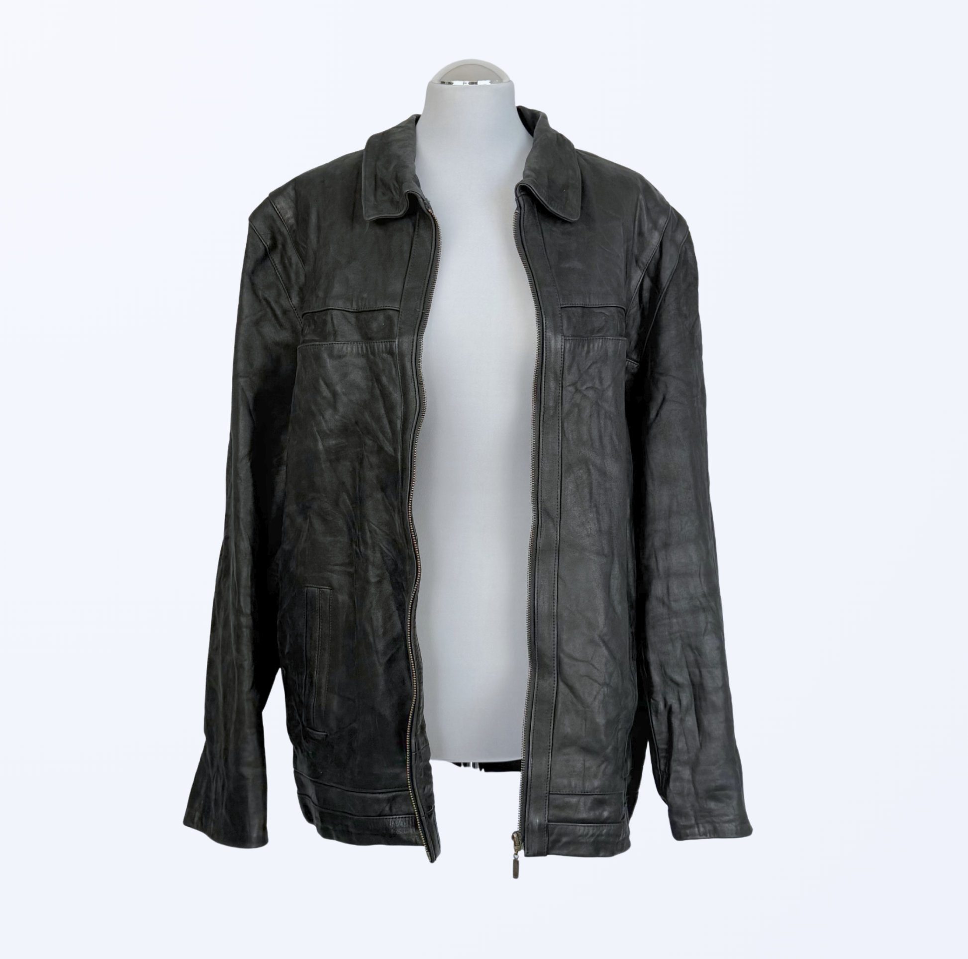 Vintage Lederjacke Dicano schwarz 90s Style Teos Vintage Onlineshop